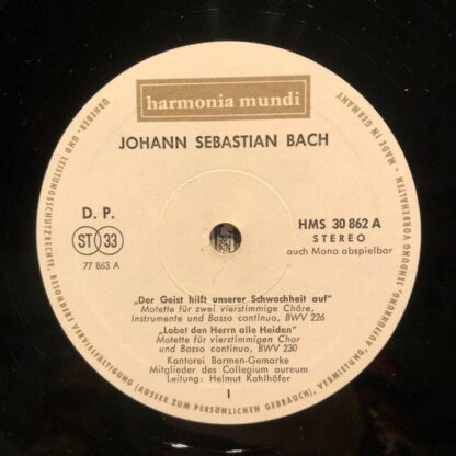 Harmonia Mundi HMS 30862/63 - Johann Sebastian Bach, Kantorei Ba - Image 5