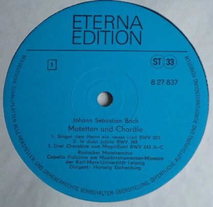 Eterna 8 27 837-838 - Johann Sebastian Bach, Rostocker Motettenc - Image 3