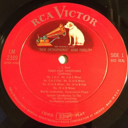 RCA Victor Red Seal LM-2389 - Wanda Landowska - Memorial Edition - Image 4