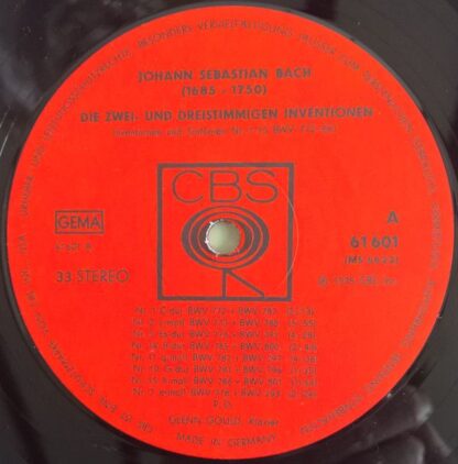 CBS 61 601 - Johann Sebastian Bach, Glenn Gould - Die Zwei- Und - Image 3