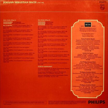 Philips 6575 061 - Johann Sebastian Bach, Gustav Leonhardt - Inv - Image 2