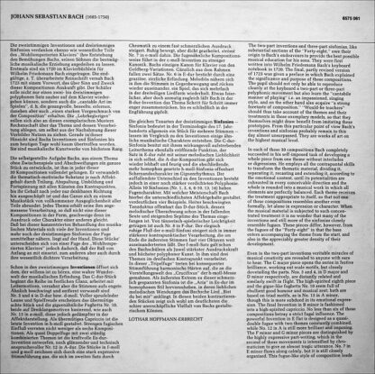 Philips 6575 061 - Johann Sebastian Bach, Gustav Leonhardt - Inv - Image 5