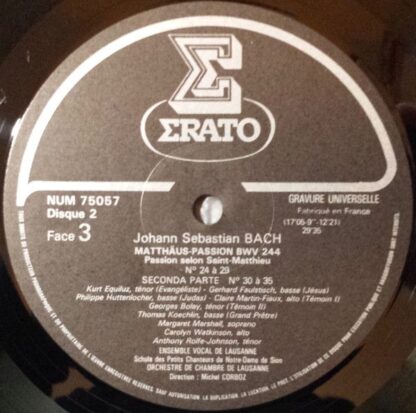 Erato NUM 750553 - Johann Sebastian Bach, Ensemble Vocal De Laus - Image 5