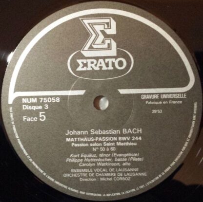 Erato NUM 750553 - Johann Sebastian Bach, Ensemble Vocal De Laus - Image 7