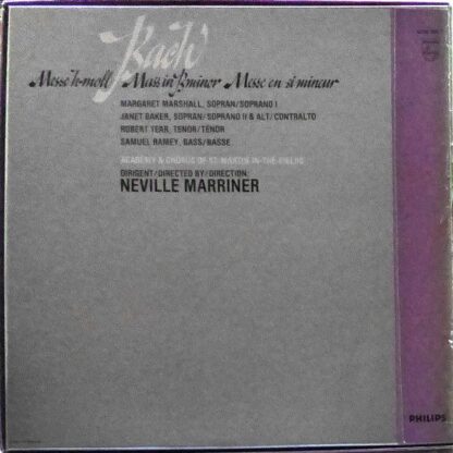 Philips 6769 002 - Johann Sebastian Bach, Margaret Marshall, Jan - Image 2