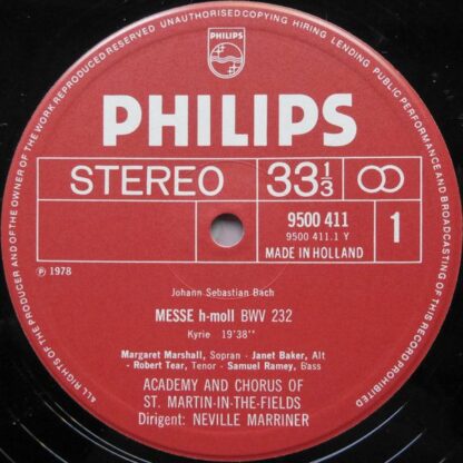 Philips 6769 002 - Johann Sebastian Bach, Margaret Marshall, Jan - Image 3