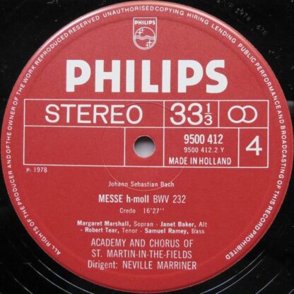 Philips 6769 002 - Johann Sebastian Bach, Margaret Marshall, Jan - Image 6
