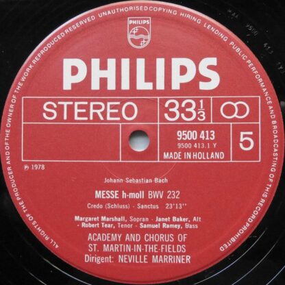 Philips 6769 002 - Johann Sebastian Bach, Margaret Marshall, Jan - Image 7