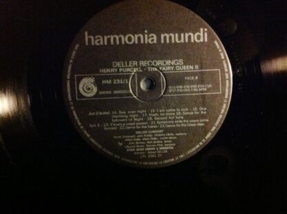 Harmonia Mundi HMD-231 - Deller Consort, Henry Purcell - The Fai - Image 12