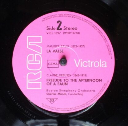 RCA Victrola VICS 1397 - Maurice Ravel, Claude Debussy, Boston S - Image 4