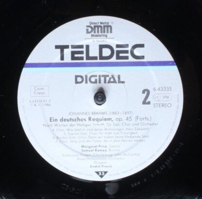 TELDEC 6.43335 AZ - Johannes Brahms - Ein Deutsches Requiem - Image 4
