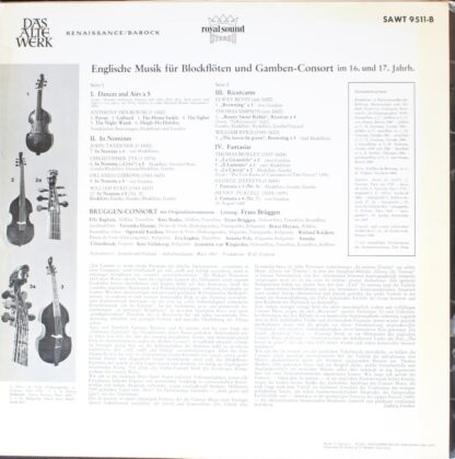 Telefunken SAWT 9511-B - William Byrd, Thomas Morley, Anthony Ho - Image 2