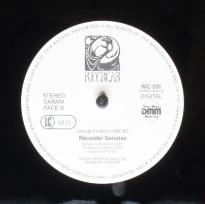 Ricercar RIC031 - Georg Friedrich Händel, Frédéric de Roos, Rice - Image 6