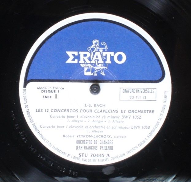 Erato STU 70445/46/47/48 - Johann Sebastian Bach, Robert Veyron- - Image 5