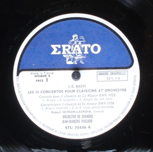 Erato STU 70445/46/47/48 - Johann Sebastian Bach, Robert Veyron- - Image 7