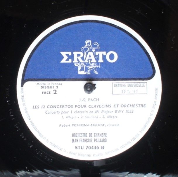 Erato STU 70445/46/47/48 - Johann Sebastian Bach, Robert Veyron- - Image 8