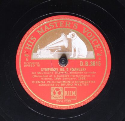 His Master's Voice D.B.3613 - Gustav Mahler, Wiener Philharmonik - Image 8