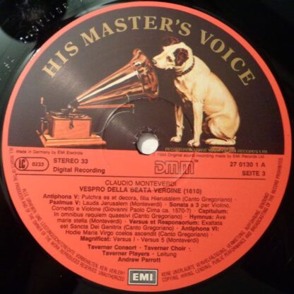 His Master's Voice Digital 27 0129 3 - Claudio Monteverdi, Taver - Image 5