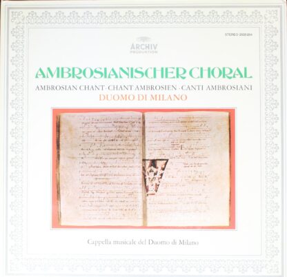 Archiv Produktion 2533 284 - Cappella Musicale Del Duomo Di Mila