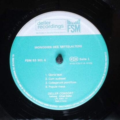 Deller Recordings FSM 53 301 - Deller Consort - Gregorianische G - Image 5