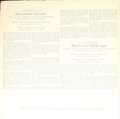Archiv Produktion 14018 - Adam De La Halle, Anonymous, Pro Music - Image 3