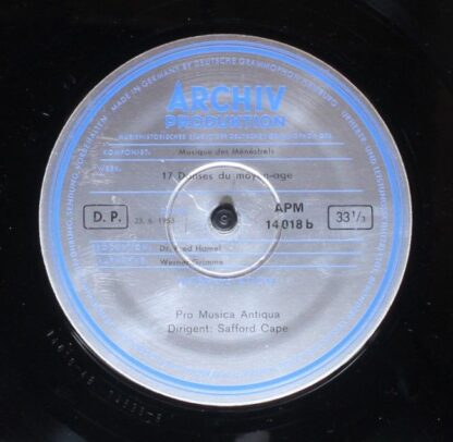 Archiv Produktion 14018 - Adam De La Halle, Anonymous, Pro Music - Image 5