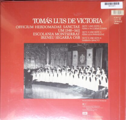 Deutsche Harmonia Mundi 16 9572 3 - Tomás Luis De Victoria - Off - Image 2