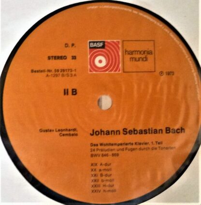 BASF 59 29173-1 - Johann Sebastian Bach, Gustav Leonhardt - Das - Image 7