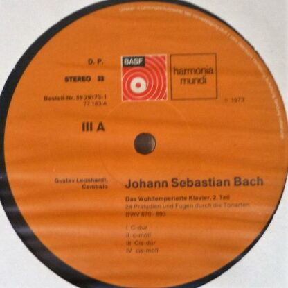 BASF 59 29173-1 - Johann Sebastian Bach, Gustav Leonhardt - Das - Image 8