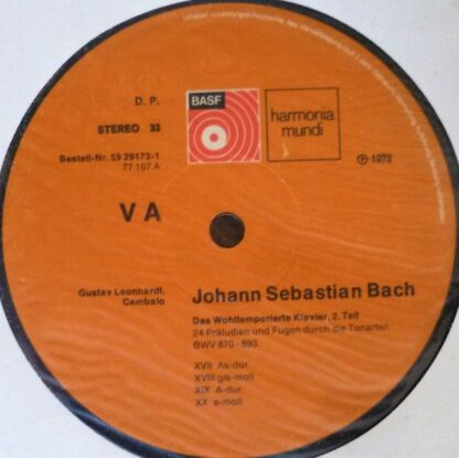 BASF 59 29173-1 - Johann Sebastian Bach, Gustav Leonhardt - Das - Image 12