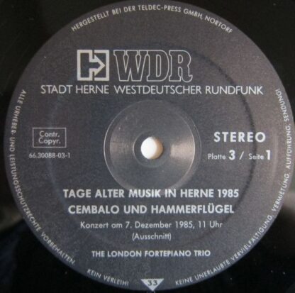 Westdeutscher Rundfunk 66.30088 - Various - Tage Alter Musik In - Image 7