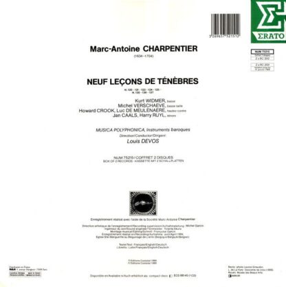 Erato NUM 75215 - Marc Antoine Charpentier, Musica Polyphonica, - Image 2