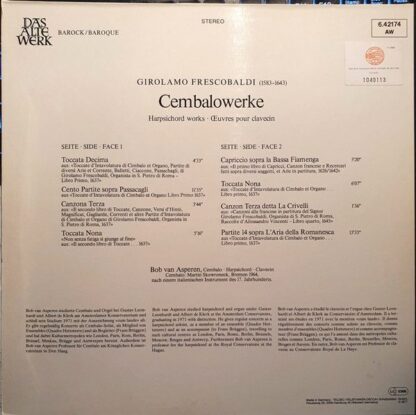 Telefunken 6.42174 AW - Girolamo Frescobaldi, Bob van Asperen - - Image 2