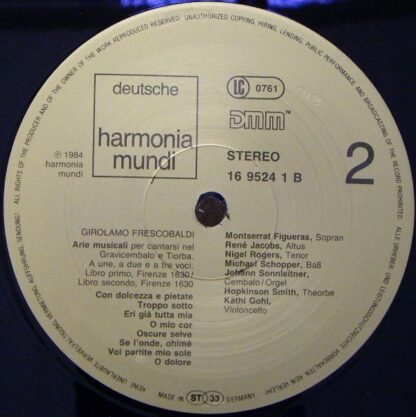 Deutsche Harmonia Mundi 1C 065 16 9524 1 - Girolamo Frescobaldi, - Image 6