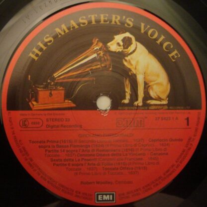 His Master's Voice 27 0423 1 - Girolamo Frescobaldi, Robert Wool - Image 3