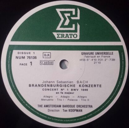 Erato NUM 751342 - Johann Sebastian Bach, The Amsterdam Baroque - Image 4