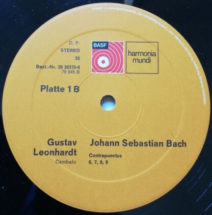 BASF 29 20378-6 - Johann Sebastian Bach, Gustav Leonhardt - Die - Image 4
