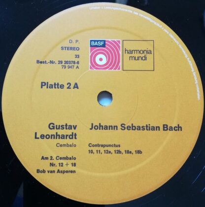 BASF 29 20378-6 - Johann Sebastian Bach, Gustav Leonhardt - Die - Image 5