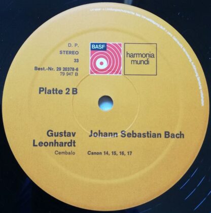 BASF 29 20378-6 - Johann Sebastian Bach, Gustav Leonhardt - Die - Image 6