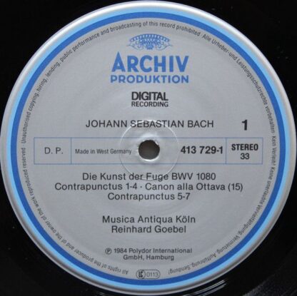 Archiv Produktion 413 728-1 - Johann Sebastian Bach, Musica Anti - Image 10