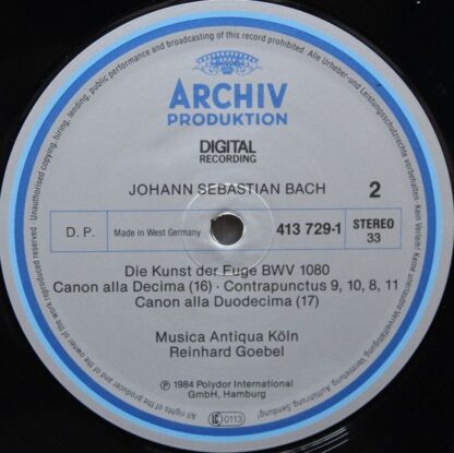 Archiv Produktion 413 728-1 - Johann Sebastian Bach, Musica Anti - Image 11