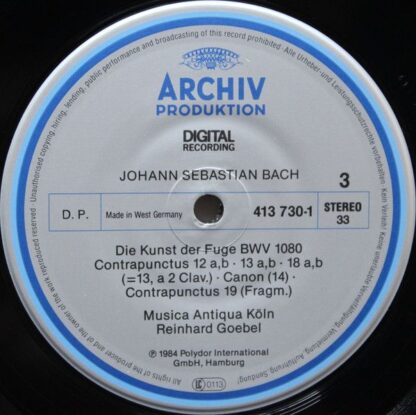 Archiv Produktion 413 728-1 - Johann Sebastian Bach, Musica Anti - Image 12