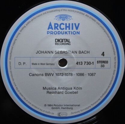 Archiv Produktion 413 728-1 - Johann Sebastian Bach, Musica Anti - Image 13