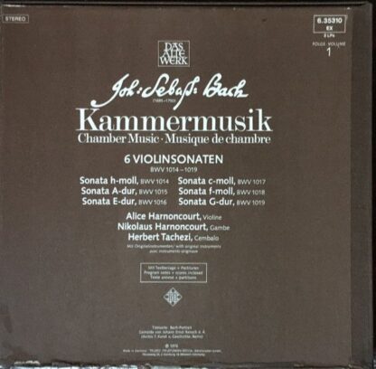 Telefunken 6.35310 EX - Johann Sebastian Bach - Kammermusik (Cha - Image 2