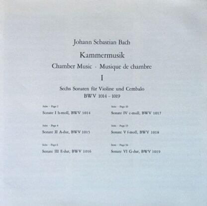 Telefunken 6.35310 EX - Johann Sebastian Bach - Kammermusik (Cha - Image 9