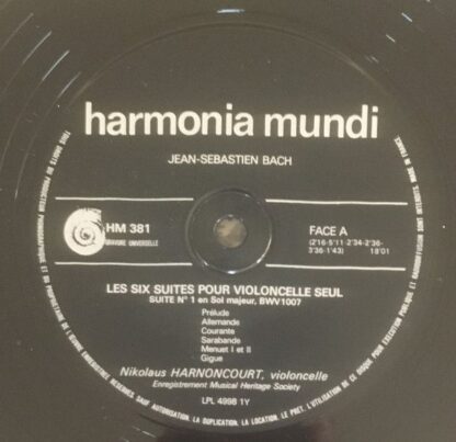 harmonia mundi France HM 381-83 - Johann Sebastian Bach, Nikolau - Image 2
