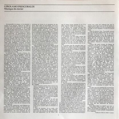 DECCA 6.35594 - Girolamo Frescobaldi, Christopher Hogwood - Tocc - Image 5