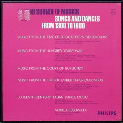 Philips 6747 004 - Musica Reservata - The Sounde Of Musick (Song - Image 2