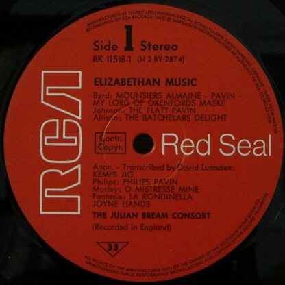 RCA Red Seal RK 11518/1-2 - The Julian Bream Consort, Julian Bre - Image 6