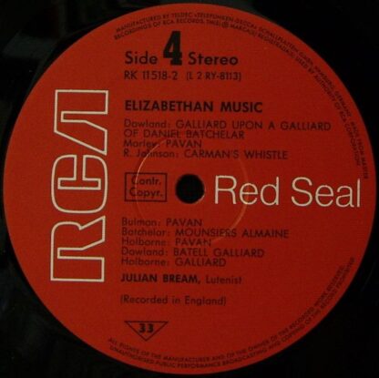RCA Red Seal RK 11518/1-2 - The Julian Bream Consort, Julian Bre - Image 9